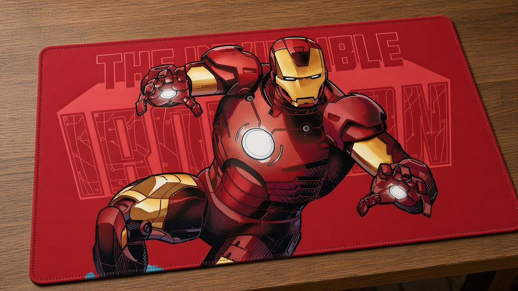 Iron Man Logo ArkAngel Exclusive Playmat - Stitched High Quality