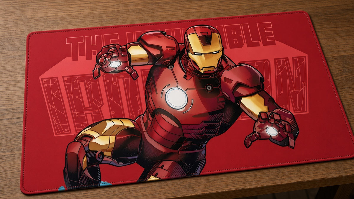 Iron Man Logo ArkAngel Exclusive Playmat - Stitched High Quality