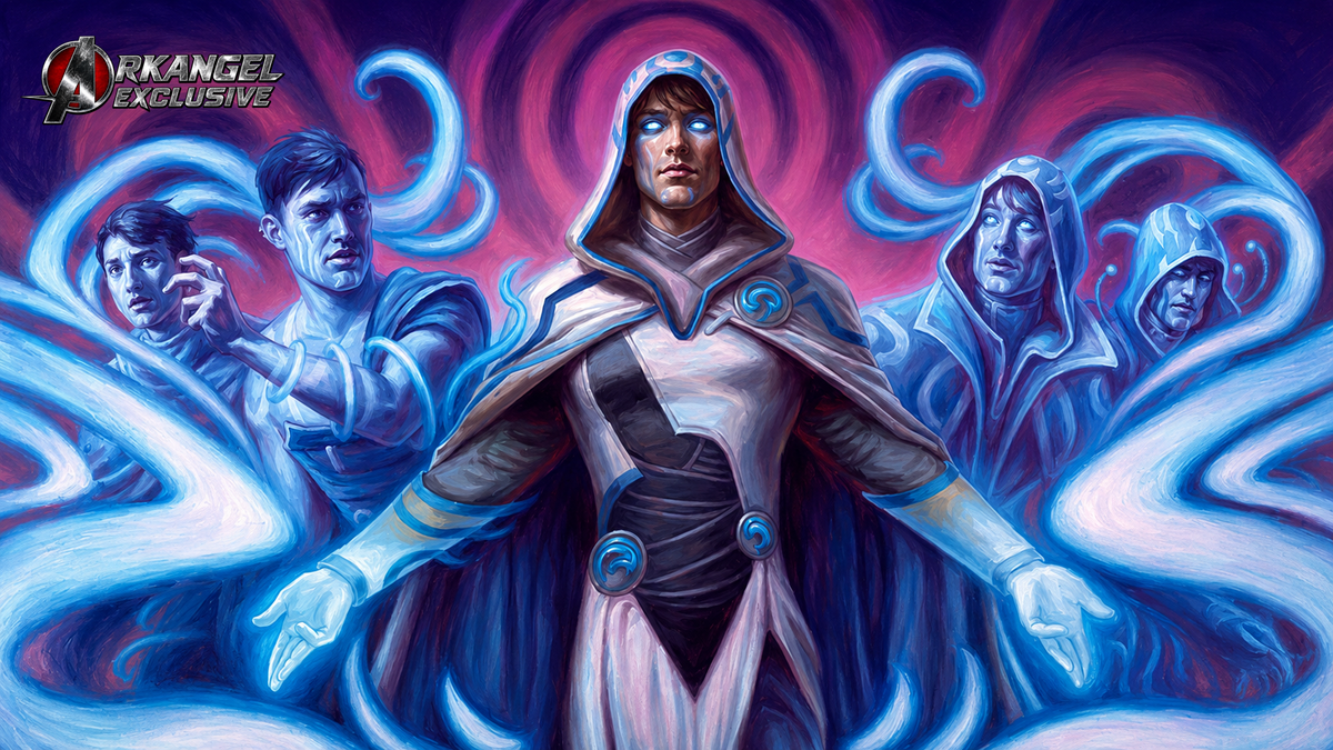 Jace Alternate ArkAngel Exclusive Playmat - Stitched High Quality