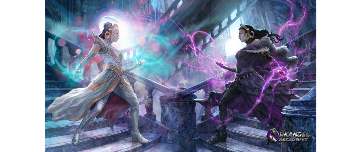 Liliana Reality Fracture ArkAngel Exclusive Playmat - Stitched High Quality