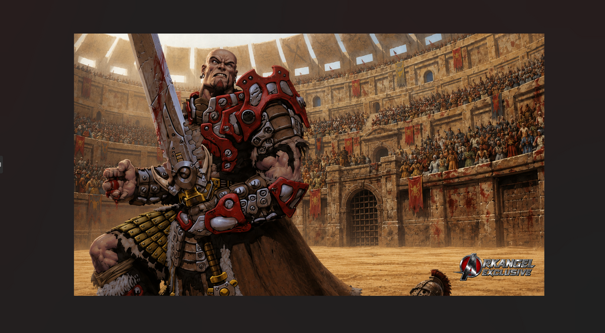 Kamahl Pitfighter ArkAngel Exclusive Playmat - Stitched High Quality