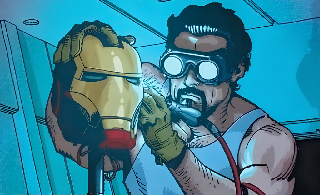 Tony Stark Secret Lair ArkAngel Exclusive Playmat - Stitched High Quality