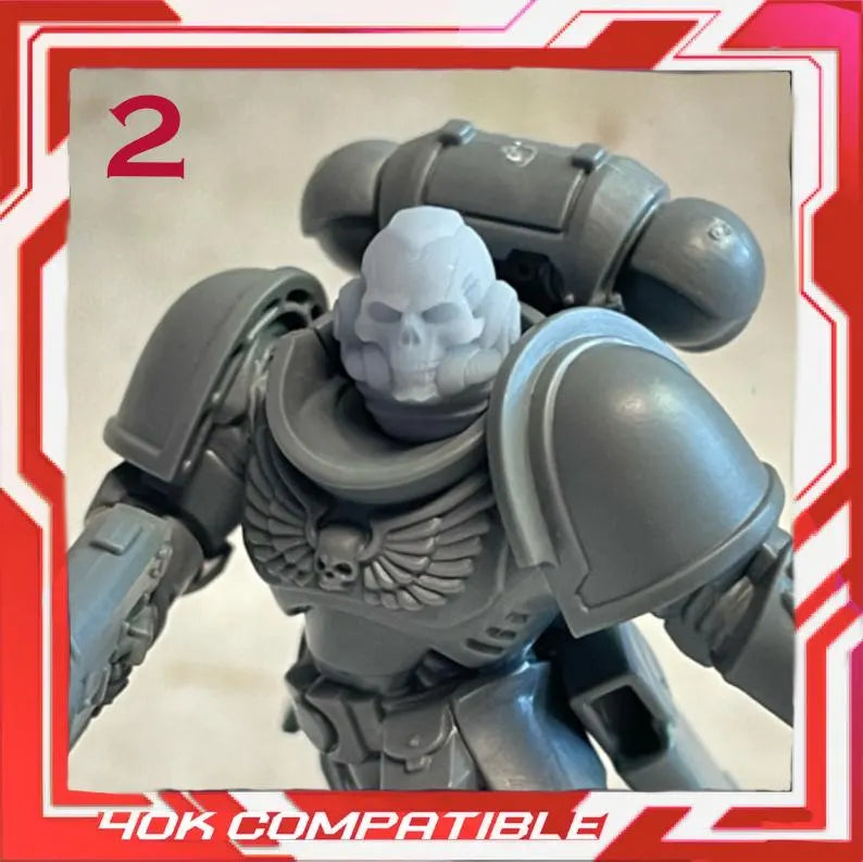 Tabletop Titus Helmets Miniature - 40K Heads x10 (Multiple Styles)