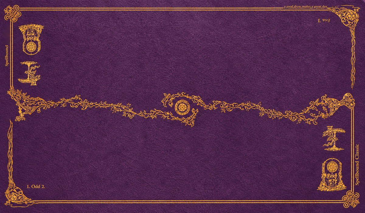 Spellground Purple ArkAngel Exclusive Playmat - Stitched High Quality